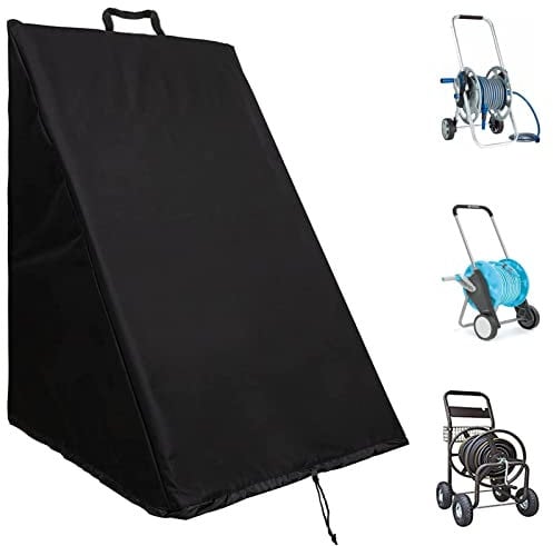 Vincente Outdoor Hose Reel Cover - Free Standing Hose Holder for Frost, Dustproof, Waterproof (66x63x88cm)