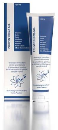 POLIVEN CREMA GEL 150 ml | PER VENE VARICOSE-CAPILLARI ROTTI | CREMA FLEBOTONICA | BENESSERE IMMEDIATO CONTRO LA SENSAZIONE DI PESANTEZZA, GONFIORE ED AFFATICAMENTO DI GAMBE, CAVIGLIE E PIEDI