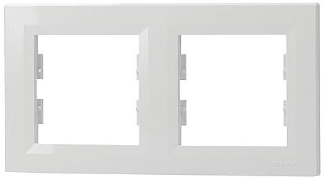 Schneider Electric Asfora EPH5800221D Cadre horizontal pour prise et interrupteur Blanc