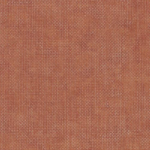 BRICOFLOR Tapete Vlies Terracotta Moderne geometrische Vliestapete mit Metallic Effekt in Rot Braun ideal für Wohnzimmer und Küche