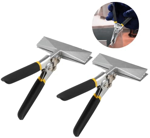 ECUTEE Falzzange Abkantzangen 150mm Blech Bieger Handwerkzeug Biegezange Gerades Metall Blechbiegewerkzeuge für Biegen Kunststoff Metall Industrie DIY, Breite 6zoll Blechzange Geschmiedete Falzzange