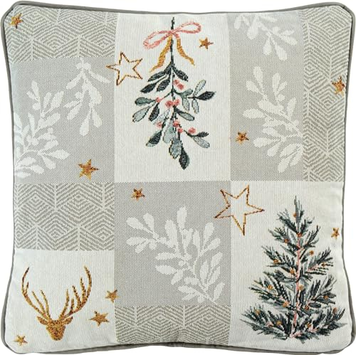 Sander Kissenhülle Cheryl Gobelin beige Größe 40x40 cm