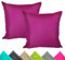 JACK 2er Set Outdoor Kissenhülle Kissenbezug 50x50cm Wasserfest Sitzkissen Lounge Kissen Garten Stuhl Lotus Effekt, Farbe:Beere