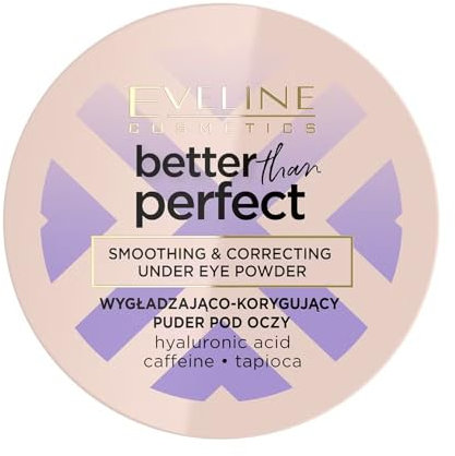 Eveline Cosmetics Better Than Perfect Glättendes & Korrigierendes Unter-Augen-Puder - Vegan | Better Than Perfect Serie | Lang anhaltender Satin-Finish
