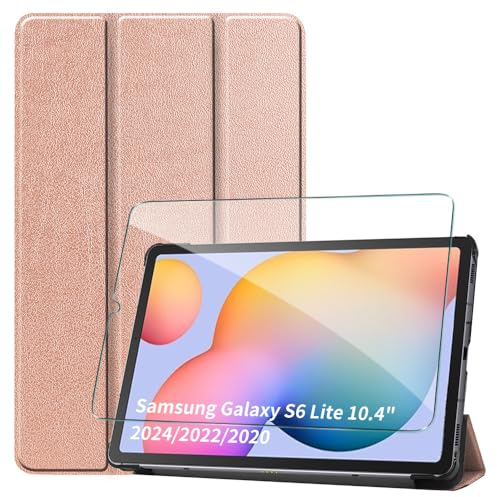 GOZOPO Funda para Samsung Galaxy Tab S6 Lite (10,4 Pulgadas) 2024/2022/2020, Ultra Slim Protectora Delgada Carcasa con Soporte y Auto-Estela/Sueño