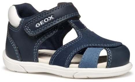 Geox Bébé garçon B Sandal ZAPITO Boy, Navy/White, 20 EU