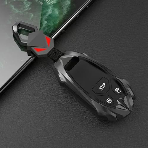 LJCXZS Coque Clé Voiture pour Audi Q3 Sportback,Matériau Haute Qualité Coque Porte Clés Protecteur Clé Voiture Couverture Couvre Clé Voiture Clef Coque Etui Carte Clé Porte Femme Homme,B-3