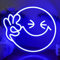 Letrero de neón con cara sonriente - Luz de neón emoji, luz LED de pared con alimentación USB para el hogar, dormitorio, bar, fiesta de cumpleaños