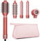 HITTIONA 5 in 1 Hairstyler, High Speed Ionen Föhn,Multi Airstyler Keine Hitzeschäden Lockenstab Automatisch, Mit Frizz-Free Volumenbürste, Zum Styling, Volumisieren, Locken und Glätten,mit Reisetasche
