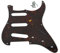 KAISH 8 Loch Vintage Strat SSS Gitarre Pickguard ST Schlagbrett für USA/Mexiko Stratocaster / Strat Dark Tortoise
