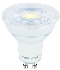 Integral LED Glass LED GU10 spot light bulb dimmable daylight white =50w+ 6500K