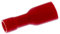 Lumonic 25x Flachsteckhülse 0,5-1,5mm² in rot I Flachsteckhülsen für Flachstecker 0,8mm x 4,8mm I Kabelschuhe Flachstecker vollisoliert