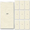 100 Taschentücher (10 x 10) Moments Ornament creme/beige - Uni mit Ornamente geprägt/Hochzeit/Freudentränen