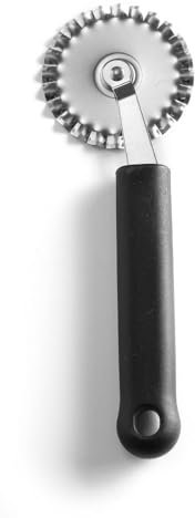 HENDI Teigschneider, Wellenschliff, Teigrad, Geschirrspülmaschinengeeignet, ø60x180mm, Edelstahl/Polypropylen