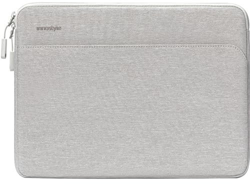 INNOSTYLE Borsa per laptop da 14 pollici, impermeabile, leggera, resistente, OmniProtect Slim Grey, compatibile con MacBook Pro/Air, HP ProBook, Dell Inspiron, Yoga, ASUS, ideale per il lavoro
