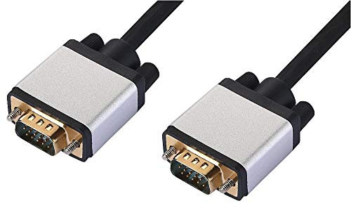 6.56ft, 2m, HD-15 VGA Plug to HD-15 VGA Plug, Black, Cable, Compatible With, AV STAR, Audio & Video VGA/SVGA Cables