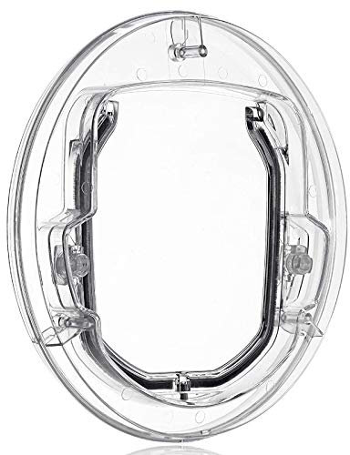 Katzenklappen Hua Katzenklappe/Haustiertür, PC-Material Freie EIN- Und Ausgangsklappentür Für Glasschiebetüren, Mit 4-Wege-Verriegelung Für Katzen- Und Welpenklappentür