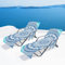 Beach Chair Cover, Deck Chair Beach Towel Cover with Side Storage Pockets, Pool Lounge Chaise Longue Sun Lounger with Side Storage Pockets, for Holiday, Quick-Drying Terry Towels