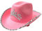 Western-Art-rosa Cowboy-Hut Blinzeln Tiara Cowgirl-Hut Cowboy Cap Ferien Kostüm-Party-Hut