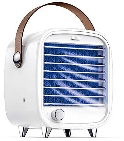 Ventilateur De Climatiseur Portable, Petit Refroidisseur D'Air De Bureau Usb Avec Bac à GlaçOns, Pour La Maison, Le Bureau, La Chambre à Coucher, Le Bureau, Le Camping, Les Repas En Plein Air