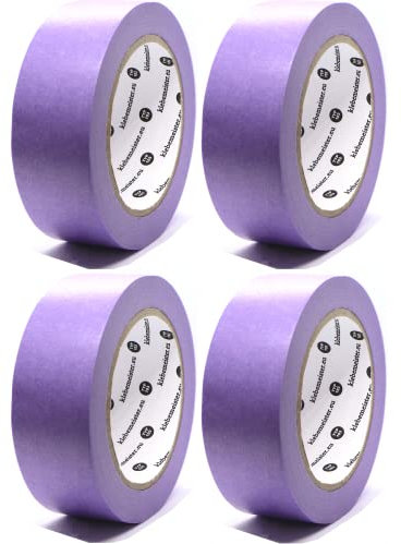 klebemeister® SENSITIV SOFT - Ultra Schonendes Sanftes Professionelles Abklebeband Malerband Tapetenband ⎥ 4x Rollen je 38mm x 50m = 200m