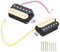 Pastillas de Doble Bobina, Pastilla de Guitarra 7,5-15K Piezas de Instrumentos de Cuerda Imán de Cerámica de bajo Ruido para Guitarras Eléctricas ST SQ(Amarillo negro)