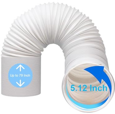 Tubo Aire Acondicionado Portatil, 1,5 M/ 2M/ 3M Manguera Aire Acondicionado Portatil, Diámetro 130mm/150mm, Extensor Tubo Aire Acondicionado Universal (Φ13 cm/Longitud 2M)