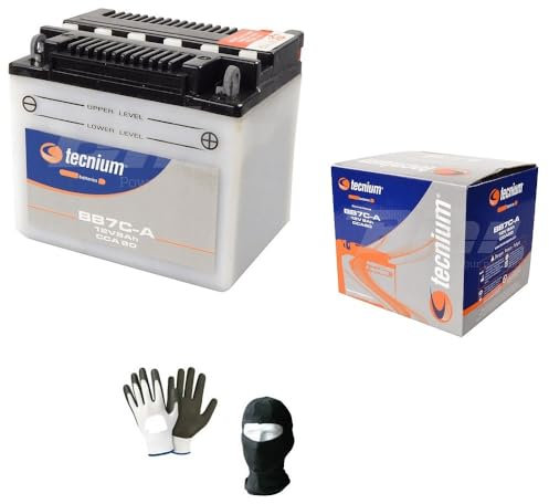 KOMPATIBEL MIT Yamaha XC Beluga 125 pro Jahr 1994 Batterie YB7C-A TECNIUM BB7C-A BATTERIEN 8 Ampere 12 Volt SPEZIFIKATION des Motorrad-Rollers 130X90X114MM