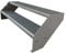 Kaminbau Mierzwa Premium Stahl Treppe Verzinkt & Silber Pulverbeschichtet 2 Stufen (Breite 100 cm) (Höhe 38 cm) Wetterfest Gitterroststufe Gartentreppe