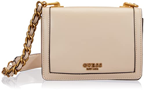 Guess Damen ABEY Crossbody Flap Damenhandtasche, Light Rum