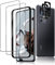 Funrae Schutzfolie für Panzerglas für Xiaomi 12T 5G + Kamera Schutzfolie [2+2 Stück], Mit Positionierhilfe HD 9H Härte Anti-Kratzen Schutzglas Blasenfrei 3D Displayschutzfolie Folie - Transparent