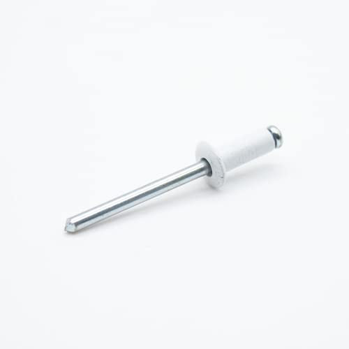 DOJA Industrial | Rivets Aveugles en Aluminium 4,8 x 12mm | PACK 100 | Rivet Blanc Tete Bombée pour Assembler Tout Type de Matériaux Métalliques | pour Machine à Riveter Pneumatique ou Manuelle