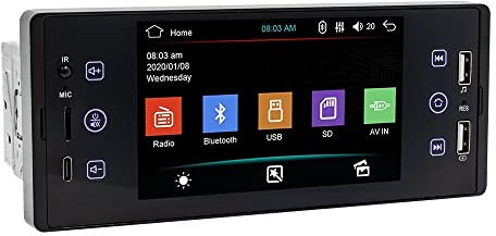 5 Zoll IPS Bildschirm 1 DIN Auto MP5 Player Universal Automotive Head Unit Monitor Mirror Link BT USB Radio Car DVD Player Touchscreen Car Audio Stereo Mirror Link Auto Stereo Automatic Head Unit