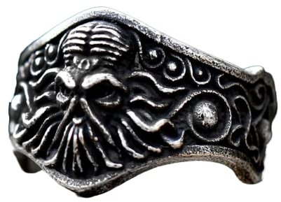 BEDT Retro Great Cthulhu Worship Ring Für Einen Mann Eine Frau Punk Mysterious Charm Fashion Octopus Ringe Seeungeheuer Schmuck Accessoires