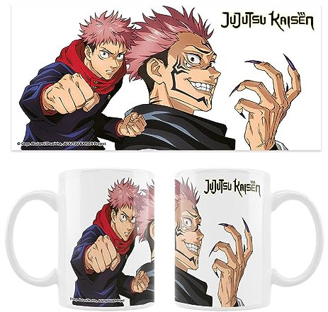 Crunchyroll - Jujutsu Kaisen - Diseño Yuji & Sukuna - Taza/Taza 320 ml - Original & Licencia
