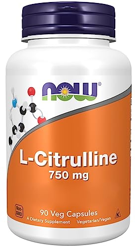 Now Foods, L-Citrulline, 90 vegane Kapseln, 750mg L-Citrullin je Dosis, Glutenfrei, Sojafrei, GMO frei, Geschmacksneutral