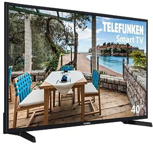 Telefunken 40DTF423 - Smart TV 40 Pulgadas, Resolución Full HD, HDR10, Compatible con Alexa y Google Assistant, Micro Dimming, Dolby Audio