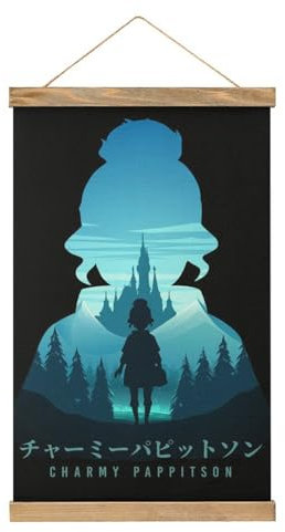 MOJDI Charmy Black Clover Scroll Poster Stoff Bild Kunst Holz DIY Rahmen Hängende Druck Aufhänger Für Zimmer Dekor Öl Leinwand Kit Geschenk