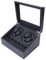 Chynalys Uhrenbeweger 10 Uhren, 4+6 Automatik-Uhrenbeweger, Watch Winder mit Sichtfenster, 2 Drehmodi, Luxus-Uhrenbeweger Leder Aufbewahrung Vitrine Box, extrem leiser Motor(Braunes Leder)