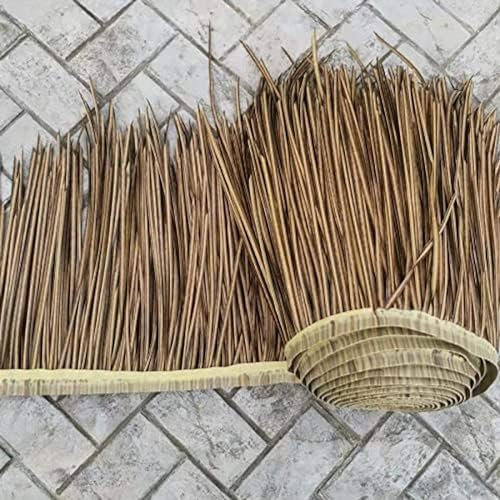 Künstliche Strohdachziegel, künstliche Palmenrolle, künstliches Stroh, Strohpromenade, Bauernhaus, Strohdach für Gras, feuerfest, Bar, Garten, Terrasse, Pavillons, Wand, 1 Stück, A