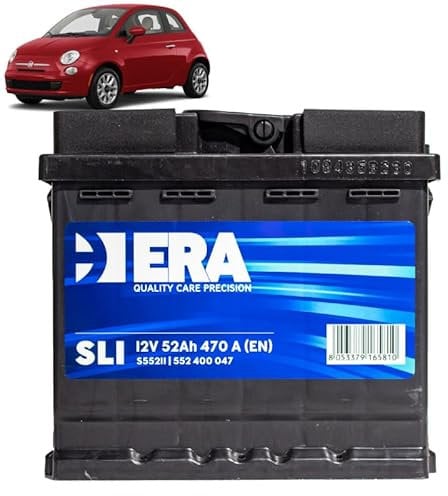 Generico Batteria 50Ah per Fiat 500 1.3 MJT gasolio 2007+