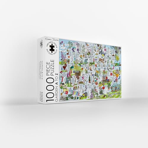 Garden A-Z 1000 Piece Jigsaw Puzzle; Emma Joustra art Collection; Eco-Friendly, Gift for Adults & Families
