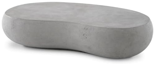 Casa Padrino Luxus Gartentisch Grau 160 x 103 x H. 32 cm - Garten Couchtisch aus glasfaserverstärktem Beton - Garten & Terrassen Möbel - Luxus Qualität