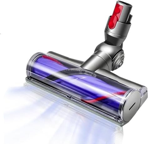 Cabeza de Cepillo de Repuesto Compatible para Dyson Aspiradoras V7, V8, V10, V11, V15, Cepillo de Accionamiento Directo de 50W, Accesorio, Cepillo Torque para Alfombras y Suelos Duros