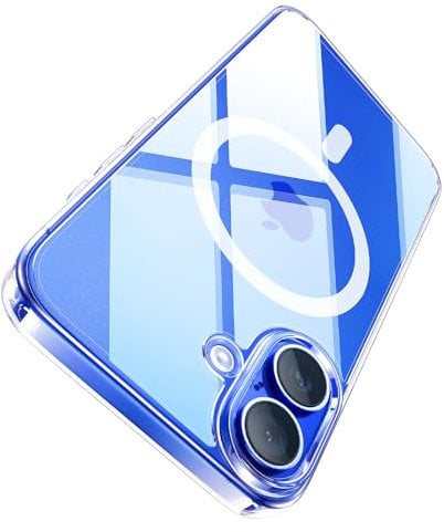 LISEN für iPhone 16 Hülle für Mag Safe [Anti-Vergilbun] Schlanke Stoßfeste Anti-Kratzt Magnetkraft Glasklar Handyhülle iPhone16 Case Cover, Klar