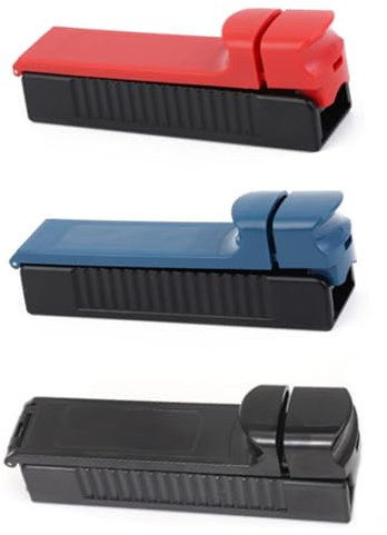 Yuiturt Zigarettenstopfmaschine, Cigarette Maker, 3 Stück Push-Pull Stopfmaschinen für 8mm Zigarettenhülsen, Cigarette Tamping Machine(Rot, Blau & Schwarz)