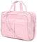 WIRABO 17.3 Inch Laptop Bags for Women, Briefcase for Women Messenger Bag Shoulder Computer Bag Business Work Teacher Office Travel Waterproof Men Pink