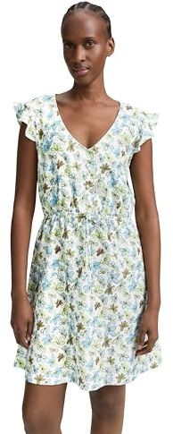 Tom Tailor Denim Damen Mini-Kleid mit Muster