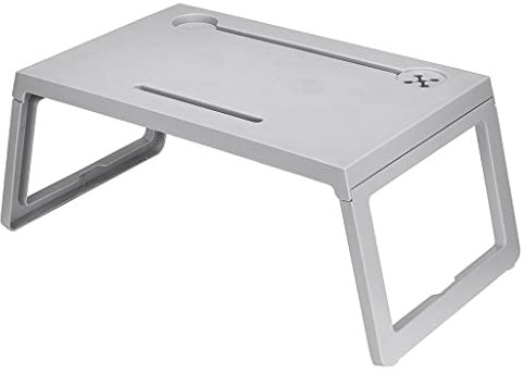 ABBNIA Verstellbarer, klappbarer Computertisch, Laptop-Schreibtisch, Laptop-Bett-Tabletttisch für Zuhause, Schoßschreibtisch für Studium und Lesen, Tabletttisch, hoffn