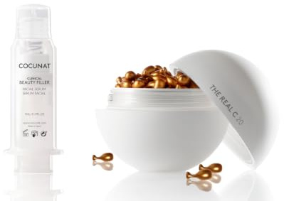COCUNAT - Clinical Beauty Filler + The Real C - Trattamento Integrale Anti-età - Potente Azione Anti-Rughe - Riduce Le Imperfezioni e Le Rughe - Illumina ed Elasticizza